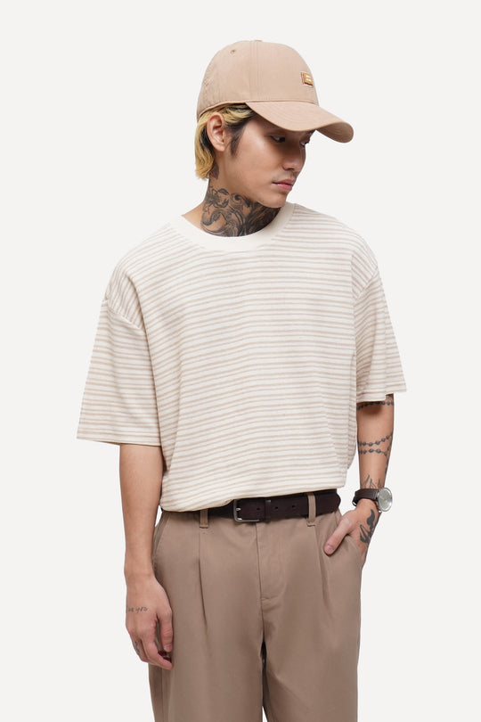 Textured Striped T-Shirt