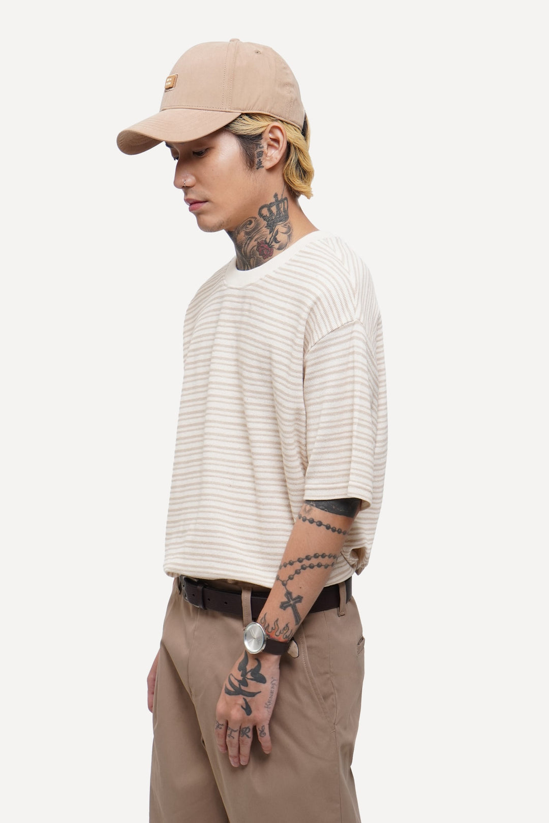 Textured Striped T-Shirt