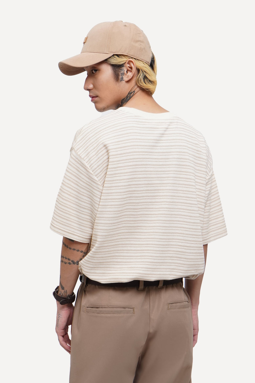 Textured Striped T-Shirt