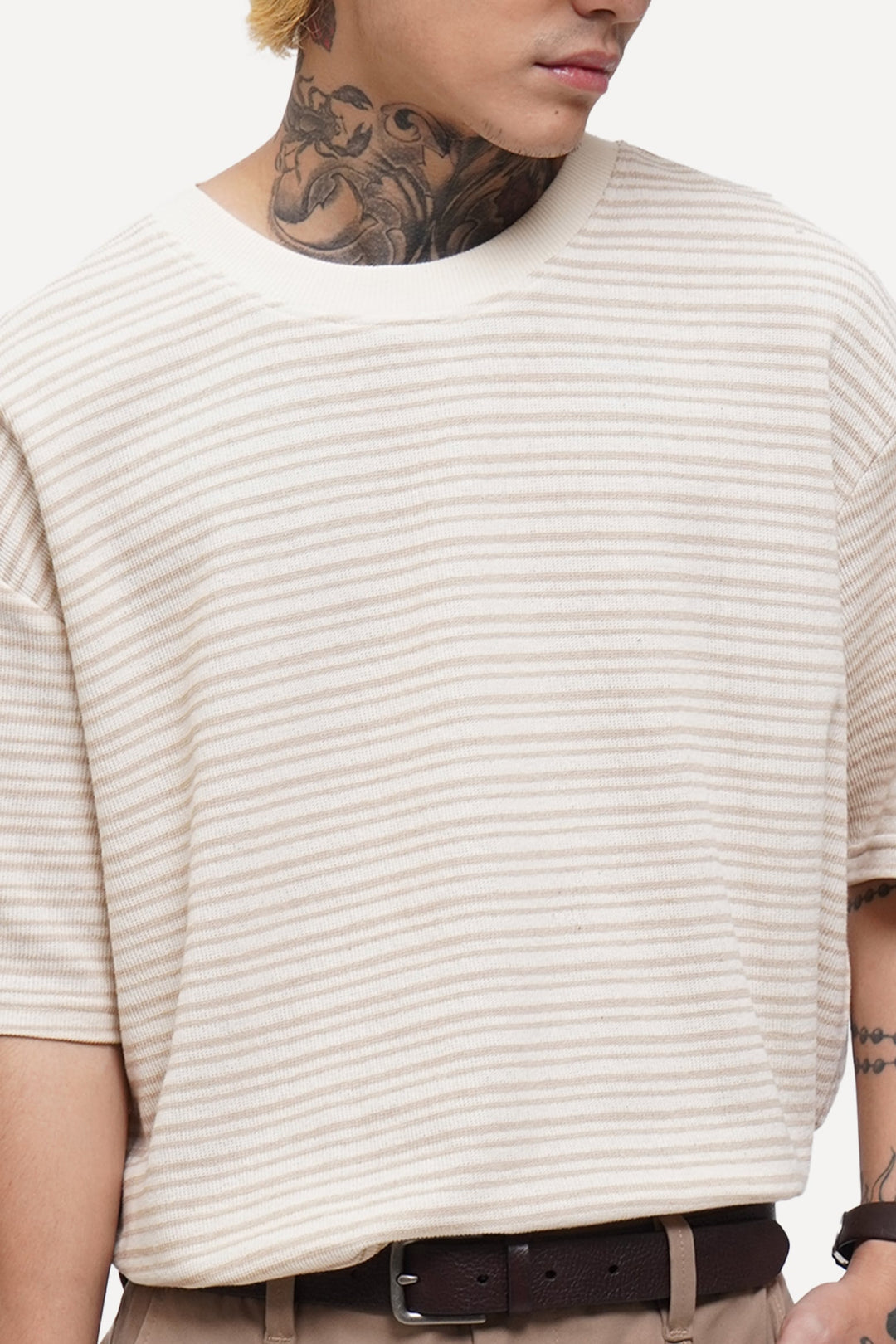 Textured Striped T-Shirt