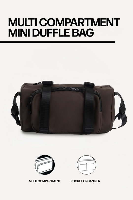 Multi Compartment Mini Duffle Bag