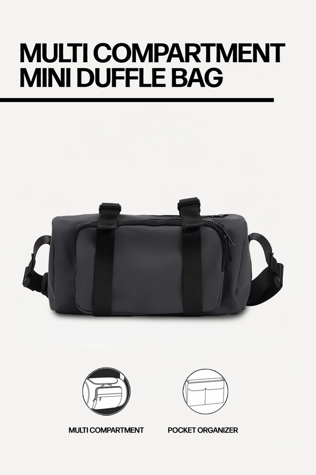 Multi Compartment Mini Duffle Bag