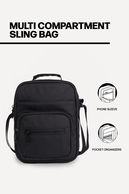 Multi Compartment Sling Bag