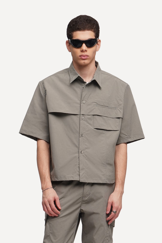 Ripstop Nylon Oversized Shirt