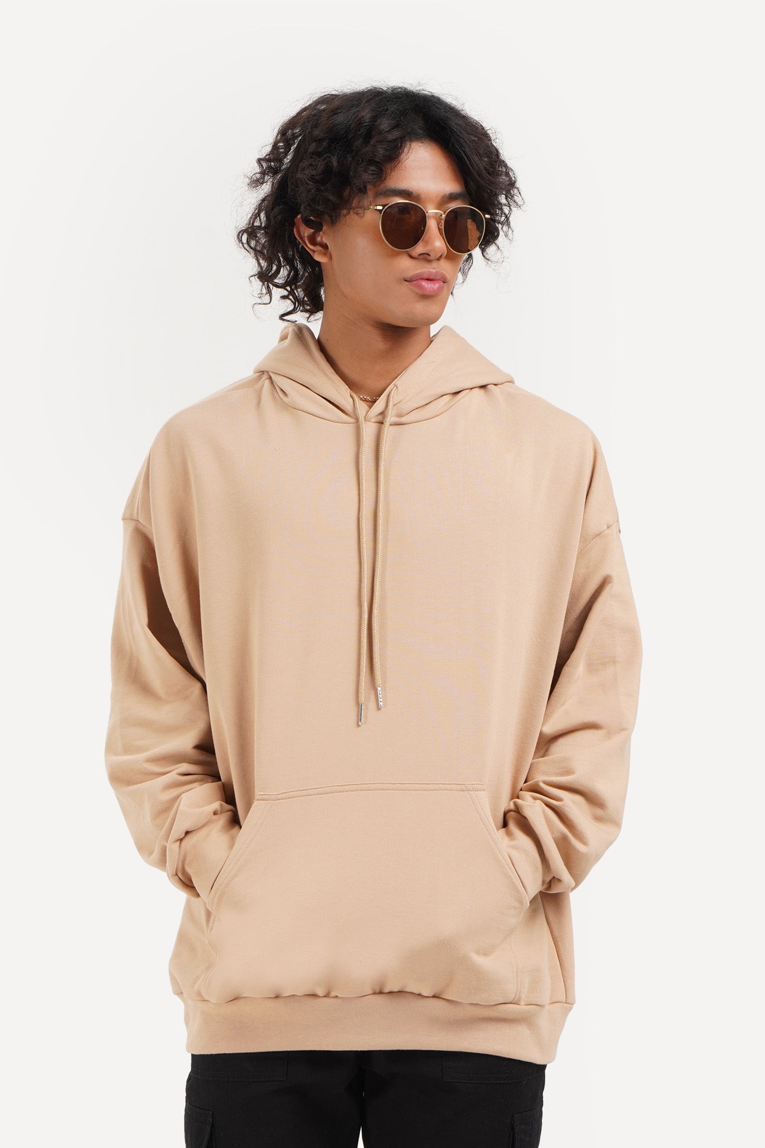 Tan on sale oversized hoodie