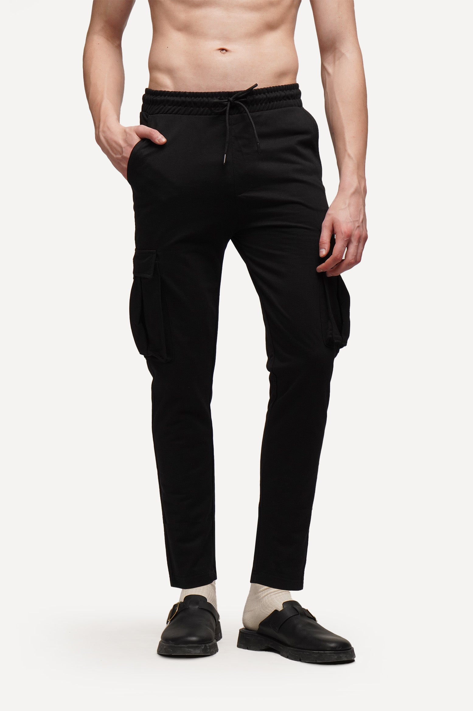 REGULAR FIT BLACK PREMIUM JOGGERS FOR MEN - Peplos Jeans – Peplos Jeans